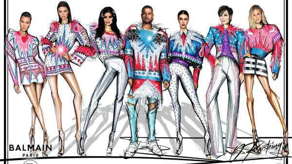 Balmain Christmas (Twitter)