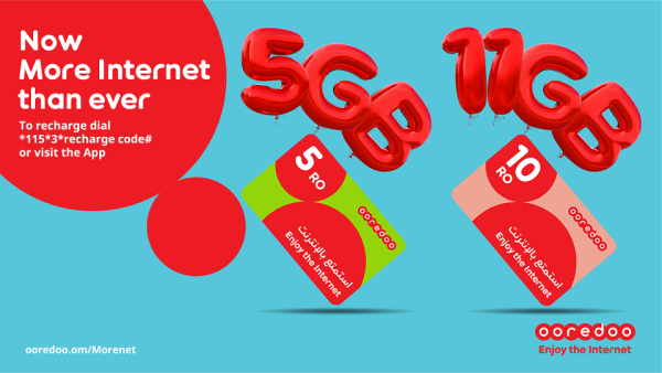 تواصل Ooredoo إثراء تجربة عملاء مسبق شبابية بعرض ’إنترنت أكثر‘ الذي يقدم لهم قيمة أكبر ويتيح لهم الفرصة للاستمتاع بالإنترنت لفترات أطول. وللاستفادة من هذا العرض Ooredoo تواصل إثراء تجربة عملاء مسبق شبابية بعرض ’إنترنت أكثر‘