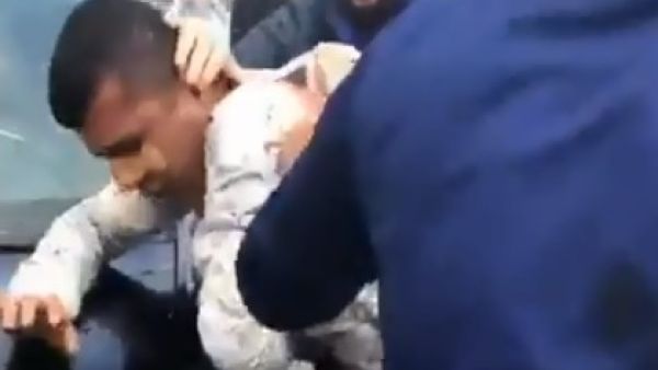 Two gay Palestinian youth were spotted in Ramallah and brutally attacked by people while police stood by idle (Twitter)