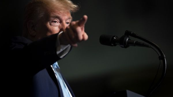 President Donald Trump speaks during a 'Evangelicals for Trump' campaign event held at the King Jesus International Ministry in Miami, Florida. President Donald Trump thumbed his nose January 5, 2020. (AFP/ File Photo)