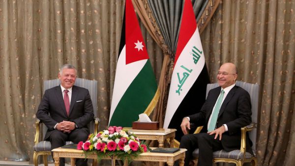King Abdullah of Jordan visited Iraq last year to activate security agreements between the two countries. (AFP)