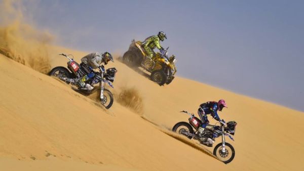 Stage 10 of the Dakar Rally wound its way from Haradh to Shubaytah on Wednesday. (Supplied: Dakar Rally)
