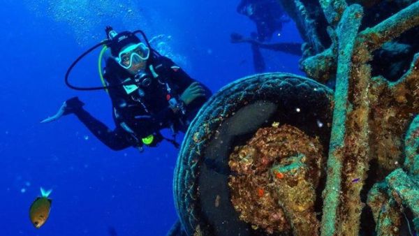 Although the sea is unpredictable and sometimes dangerous, Yasminah Basha likes to ‘be adventurous while taking safety precautions, and to be close to predator fish without provoking them.’ (Supplied)