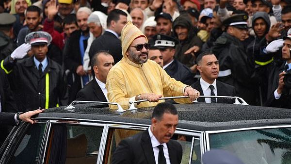 Morocco's King Mohammed VI, pictured in Rabat in March last year, reportedly has a taste for luxury watches. (AFP/ File Photo)