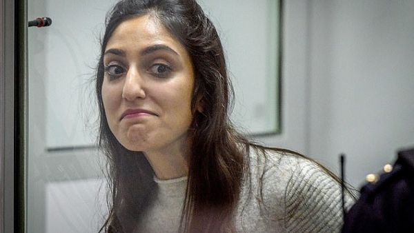 Issachar is seen gesturing during an appeal hearings in a courtroom in Moscow, Russia, on December 19, 2019. (AFP/ File Photo)