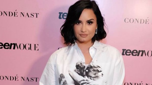 Lovato shared a promo photo for her performance