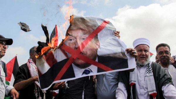 Palestinians protest Trump's 'Deal of the Century'. (AFP/ File Photo)