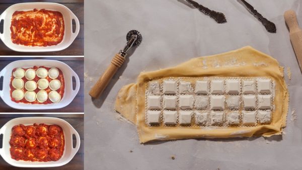 لازانيا الرافيولي الشهية