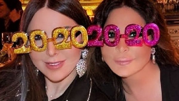 إليسا تحتفل برأس السنة في لندن و برفقة شقيقتها