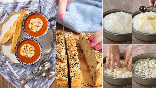 أسرع وصفة لصنع خبز  الفوكاشيا