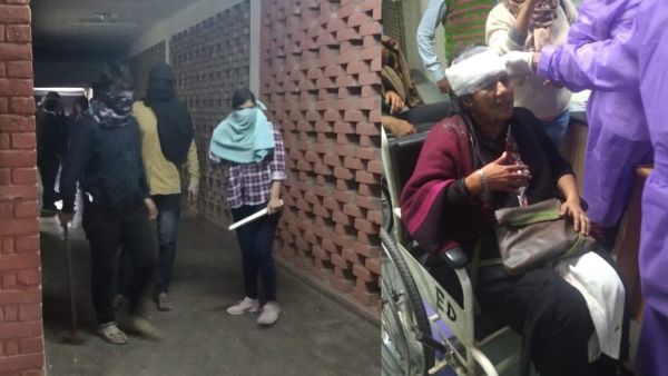 Violence swept the Jawaharlal Nehru University on Sunday as several masked individuals, both male and female. (Twitter)