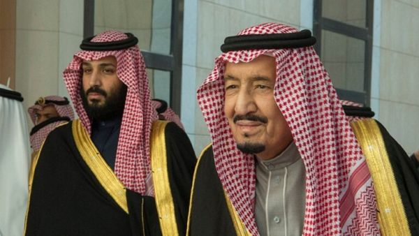 العاهل السعودي، الملك سلمان بن عبد العزيز آل سعود، وولي عهده، الأمير محمد بن سلمان
