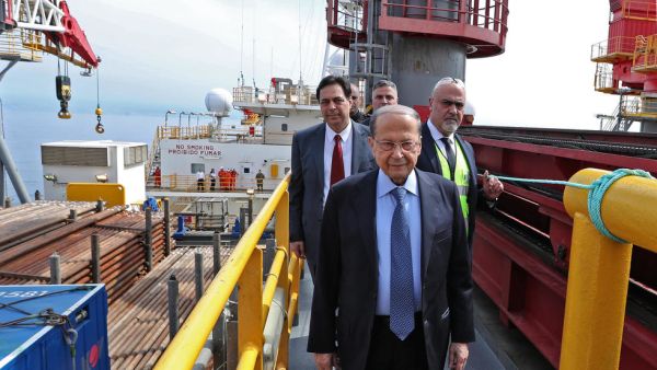 لبنان يطلق أعمال حفر أول بئر استكشافية للنفط مع شركة توتال الفرنسية
