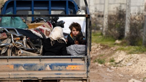 Russia-backed Syrian regime forces pursue their offensive in the northwestern Idlib province, which has killed 300 civilians since December and displaced 520,000 people, in one of the biggest upheavals of the nine-year war. Rami al SAYED / AFP