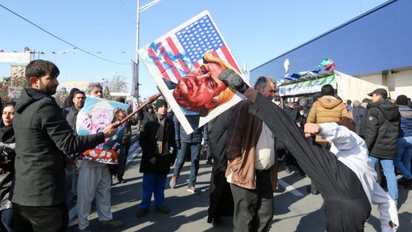 Iranians attend commemorations marking 41 years since the Islamic Revolution in the capital Tehran's Azadi Square on February 11, 2020. AFP