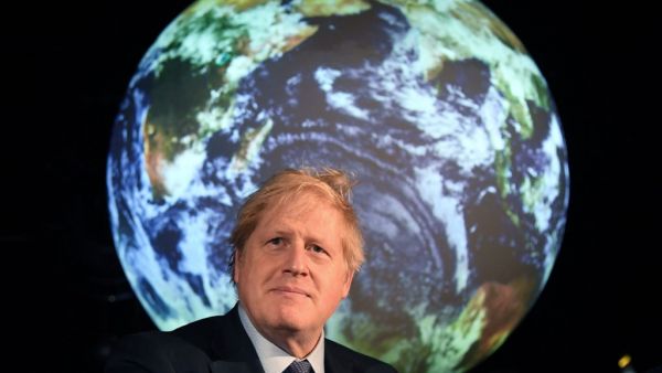 In this file photo taken on February 04, 2020, Britain's Prime Minister Boris Johnson reacts during an event to launch the United Nations' Climate Change conference, COP26, in central London. AFP