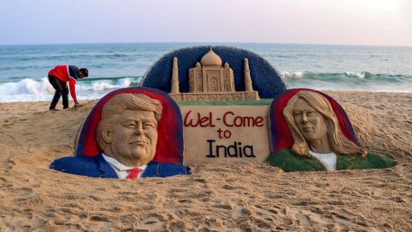 US President Donald Trump makes his first official visit to India on February 24 and work has been going on around the clock to spruce things up -- to the annoyance of some locals as well as monkeys. AFP