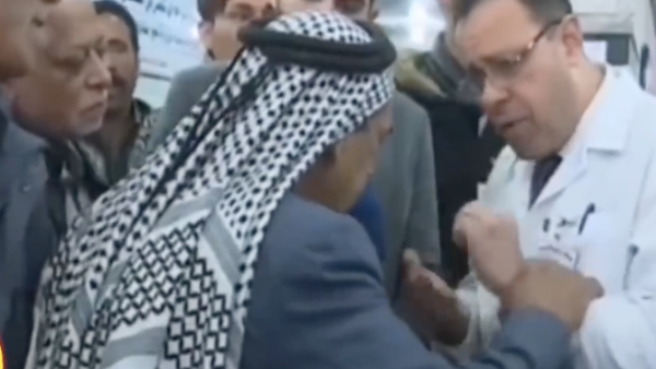 An elderly Iraqi man died live on television as he complained about the country’s health services. (Video Screenshot)