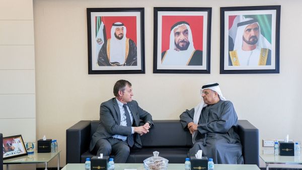 During the event H.E. Obaid Humaid Al Tayer Meets With EU Ambassador to UAE
