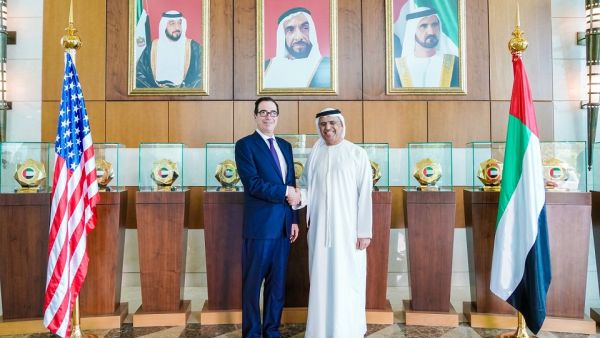 H.E. Obaid Humaid Al Tayer Meets With Us Treasury Secretary Steven Mnuchin