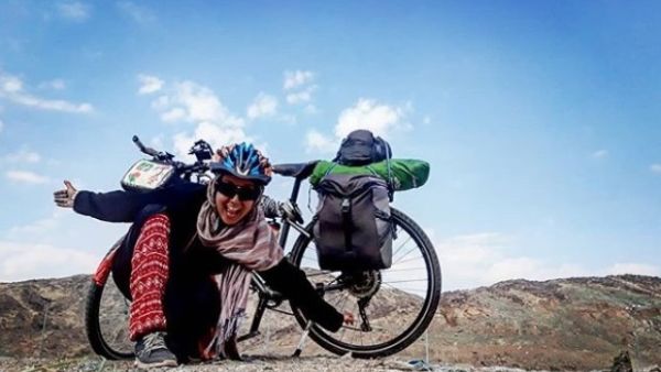 Cyclist Sara Haba (Instagram)