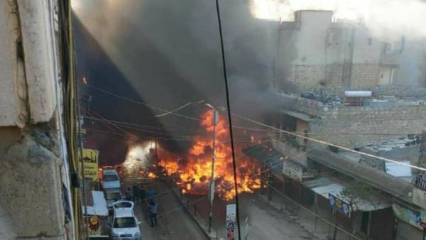  انفجار سيارة مفخخة بمدينة عفرين بمحافظة حلب في شمال غربي سوريا