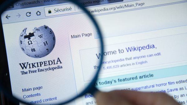Wikipedia is a free Internet encyclopedia. (shutterstock)