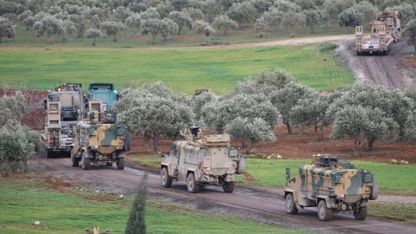 رتل عسكري تركي داخل الأراضي السورية