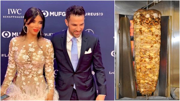 Cesc Fàbregas and Daniella Semaan