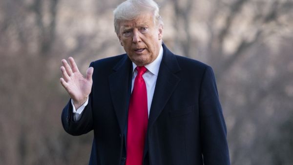 US President Donald Trump arrives at the White House after speaking at the Conservative Political Action Conference (CPAC) at National Harbor in Oxon Hill, Maryland, February 29, 2020. Roberto SCHMIDT / AFP