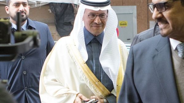 Prince Abdulaziz bin Salman Al-Saud, Minister of Energy of Saudi Arabia, arrives for the 178th meeting of the Organization of Petroleum Exporting Countries in Vienna, Austria on March 6. OPEC members tried to get allies to agree to cut global oil production by 1.5million barrels a day to stabilize the market (AFP)