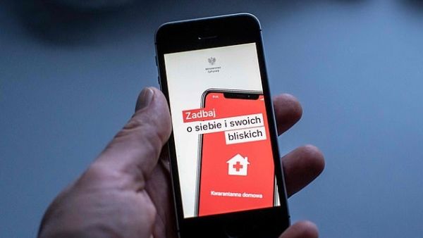 The 'Home quarantine' app (pictured) is intended for people undergoing the mandatory 14-day quarantine after returning from abroad (AFP)