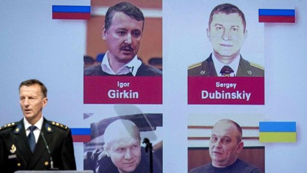 Four men are accused of helping move into Ukraine a Russian missile that shot down Malaysia Airlines Flight 17