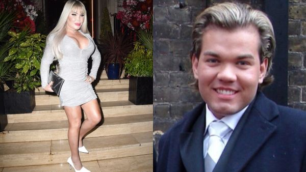 The Celebrity Big Brother star teamed her thigh-skimming dress