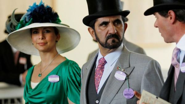Sheikh Mohammed bin Rashid al-Maktoum and his wife (Twitter)