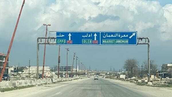 Damascus-Aleppo highway (Twitter)