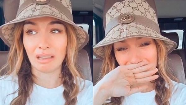 The social media star cannot keep it together as she explains her diagnosis to all her fans. (Video Screenshot)