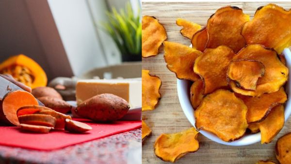 رقائق البطاطا الحلوة