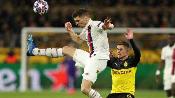 من مباراة الذهاب بين الفريقين