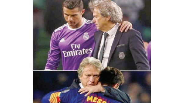 جيزوس مع رونالدو وميسي