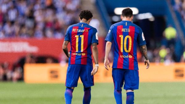 صورة أرشيفية لنيمار وميسي