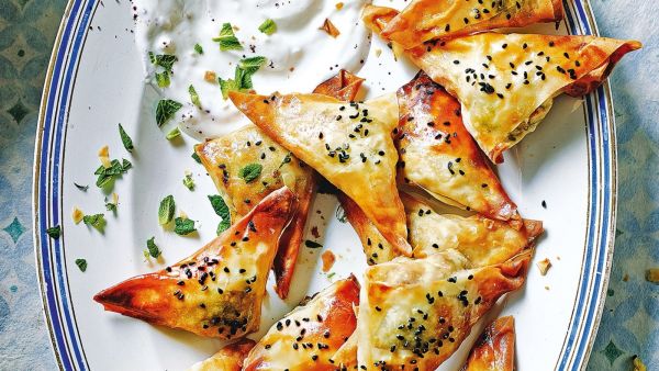 فطائر البرك التركية بالجبنة 