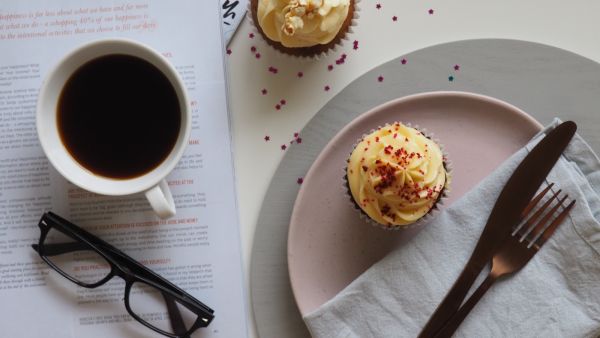 كب كيك النسكافيه