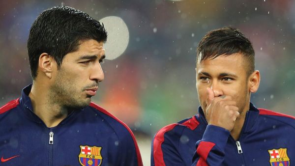 صورة أرشيفية لنيمار وسواريز