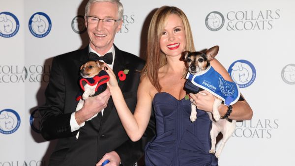 Amanda Holden and Paul O'Grady arriving for the Collars And Coats Ball, at Battersea Evolution, London. (Shutterstock/ File Photo)