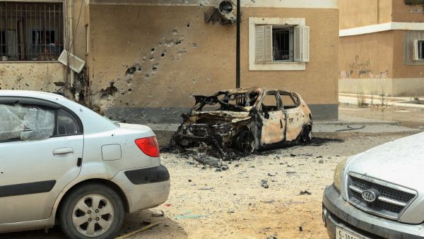 Prior rocket and shell fire on Tripoli had killed at least 13 civilians and two policemen, Libya's UN-recognised government said on May 8. The GNA accused forces loyal to strongman Khalifa Haftar of carrying out the attacks, which it said continued overnight.  Mahmud TURKIA / AFP
