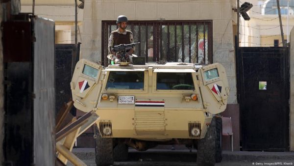 Two Egyptian officers were wounded in the raids. (AFP/File)