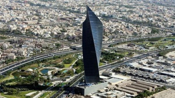A picture taken on August 1, 2018 shows a general view of Kuwait City taken from the top of al-Hamra Tower. / AFP / Yasser Al-Zayyat