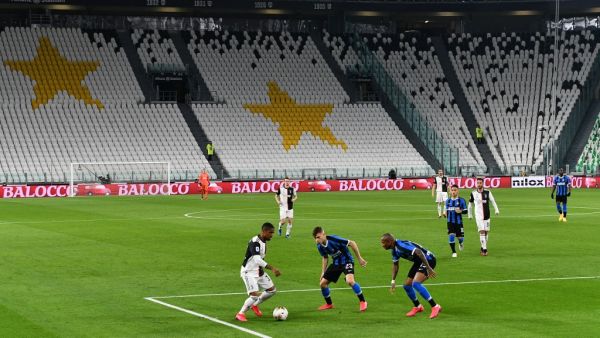 من مواجهة يوفنتوس وإنتر ميلان مطلع مارس الماضي قبل إيقاف المنافسات