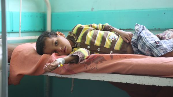 A child suffering from cholera in Taiz, Yemen. (Shutterstock/ File Photo) A child suffering from cholera in Taiz, Yemen. (Shutterstock/ File Photo)